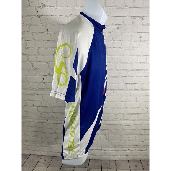 Exel Champ-Sys Pelotonia Multicolored Biking Riding Cycling Half Zip Shirt L - Picture 2 of 10